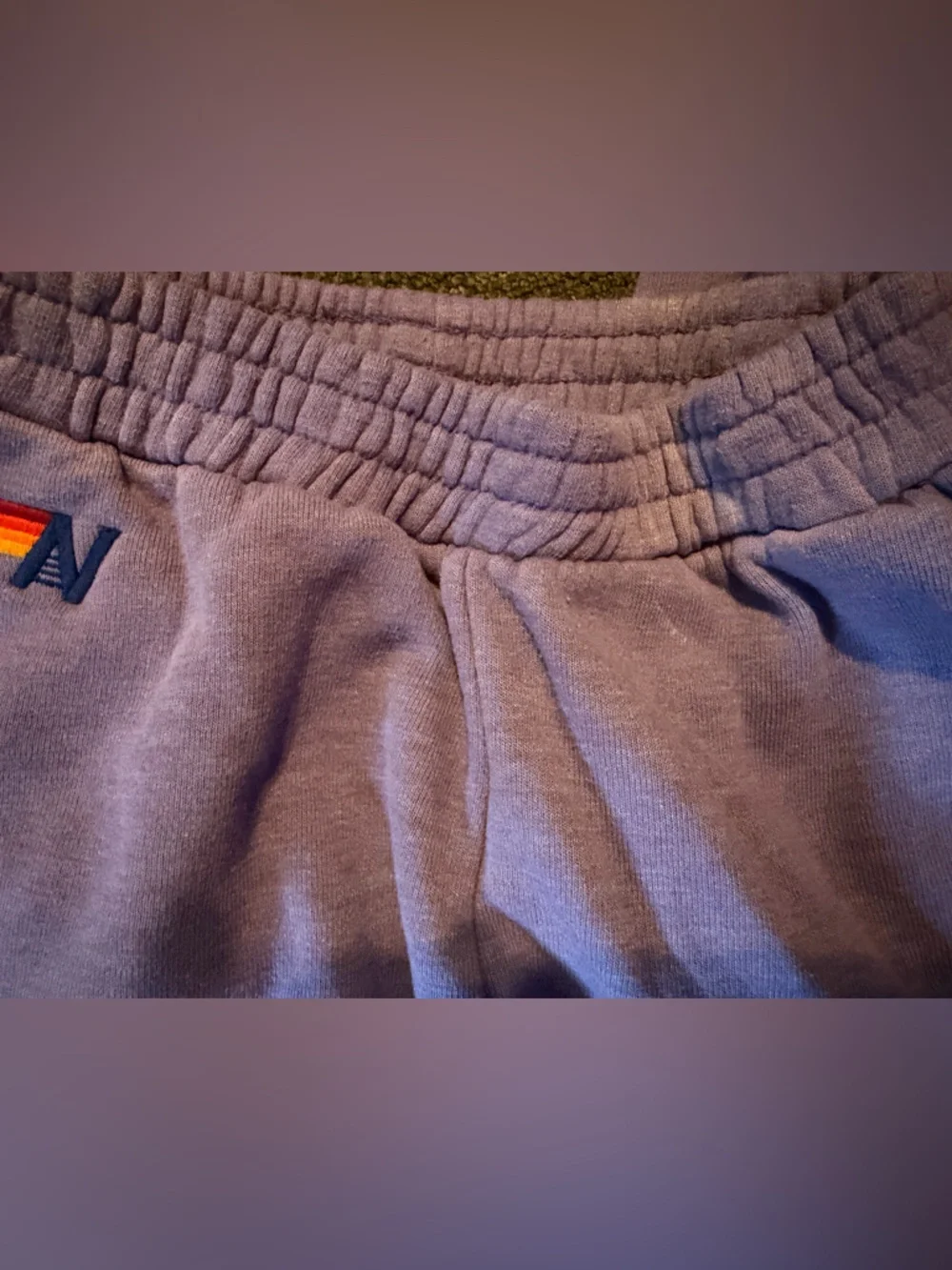 Aviator Nation Faded Grape Essential Wide-Leg Sweatpants - Picture 11 of 12